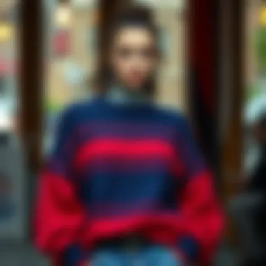 Layering Fashion with Orlon Sweater Fashionable layering with orlon sweater