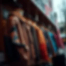 Stylish outlet jacket display