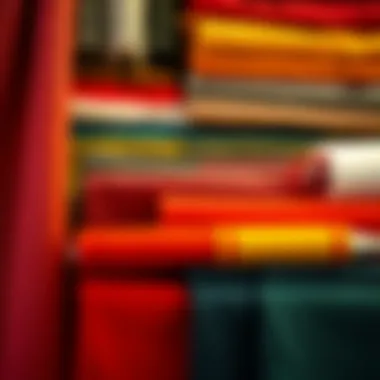 Diverse Fabric Options Variety of fabric swatches for ponchos in winter colors