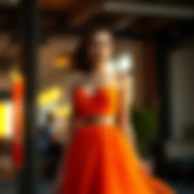 Vibrant Colors for Modern Occasions Vibrant colored cocktail dress with a modern cut