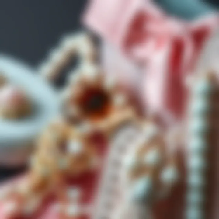 A close-up of pastel accessories that complement various fashion styles.