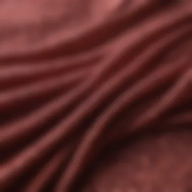 Close-up of fabric texture of a jersey shawl