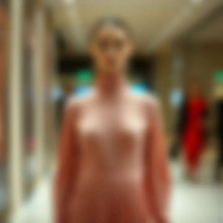 Modern Elegance in Fashion Elegant pleated knit dress showcasing modern fashion trends