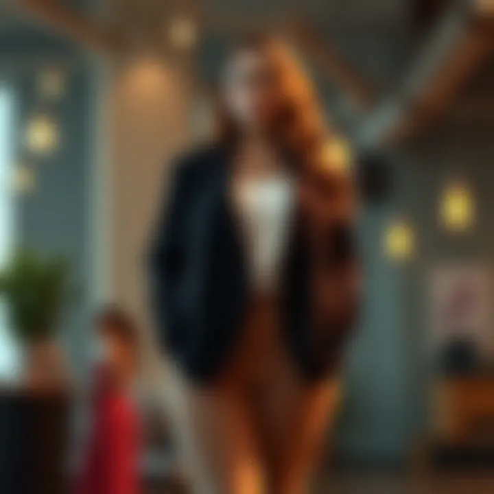 Elevate Your Look with a Stylish Blazer Elegant plus-size blazer showcased on a stylish background