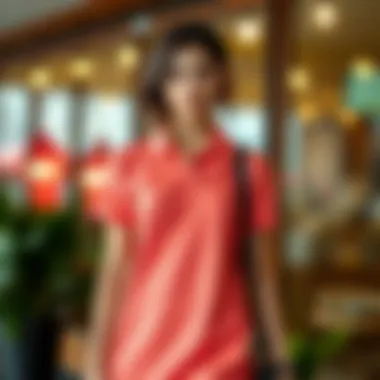 Casual polo dress styled for everyday wear