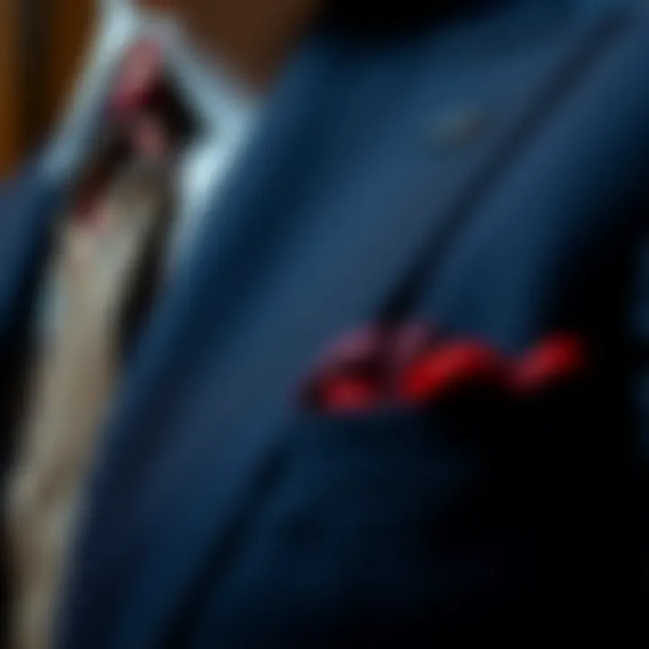 Craftsmanship and Detail in Suit Design Detailed stitching of a premium suit
