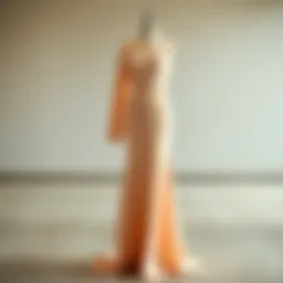 Minimalist dress design showcasing simplicity and elegance