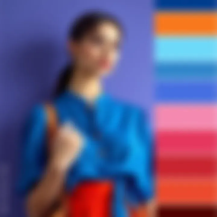 Color Combinations with Saks Blue Blouse Color palette showcasing combinations with saks blue