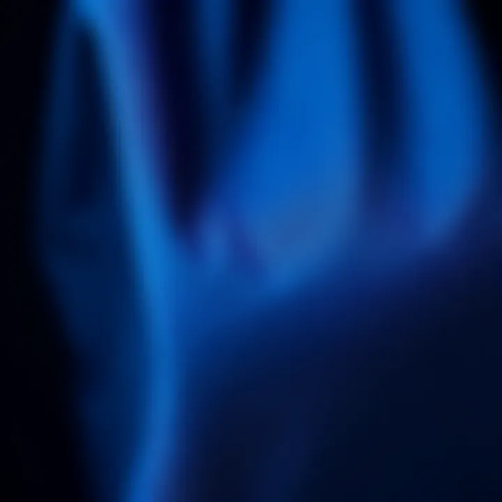 Texture Detail of Saks Blue Blouse Close-up of fabric texture of saks blue blouse