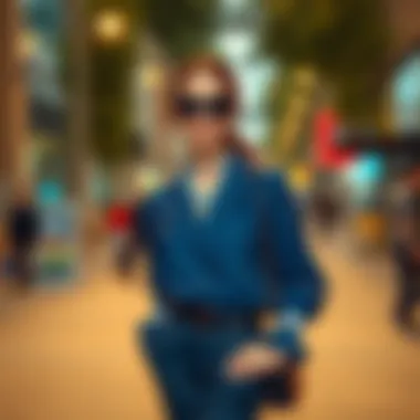 Fashionable Ensemble with Saks Blue Blouse Stylish outfit featuring saks blue blouse with accessories