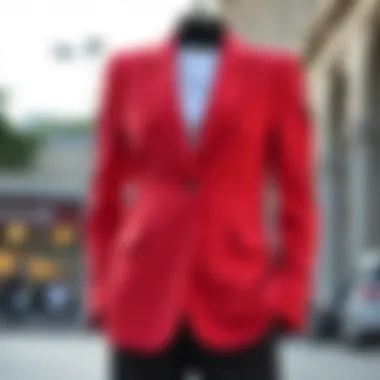 Elegant Sarar Blazer Design Elegant design of a Sarar blazer showcasing its modern lines and tailored fit.