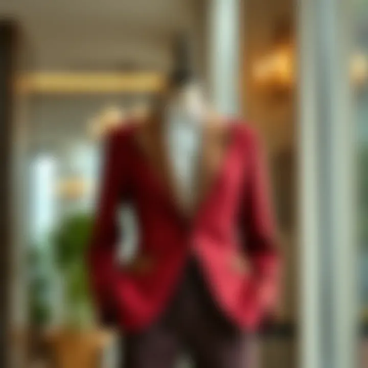 Versatility of Sarar Blazers in Sophisticated Settings Sarar blazer displayed in a sophisticated setting, highlighting its versatility.