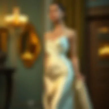 Elegant Satin Dress for Special Occasions Elegant satin dress styled for a sophisticated event