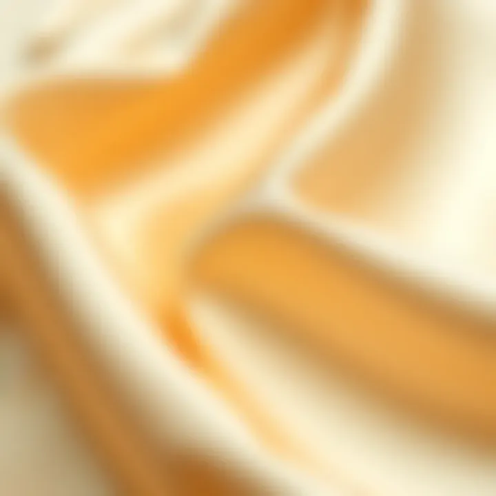 Luxurious Texture: The Allure of Satin Fabric Close-up of satin fabric showcasing its luxurious texture