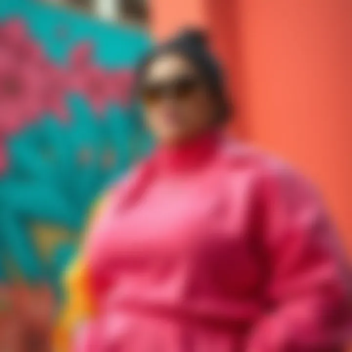 Vibrant color palette in plus-size clothing collection