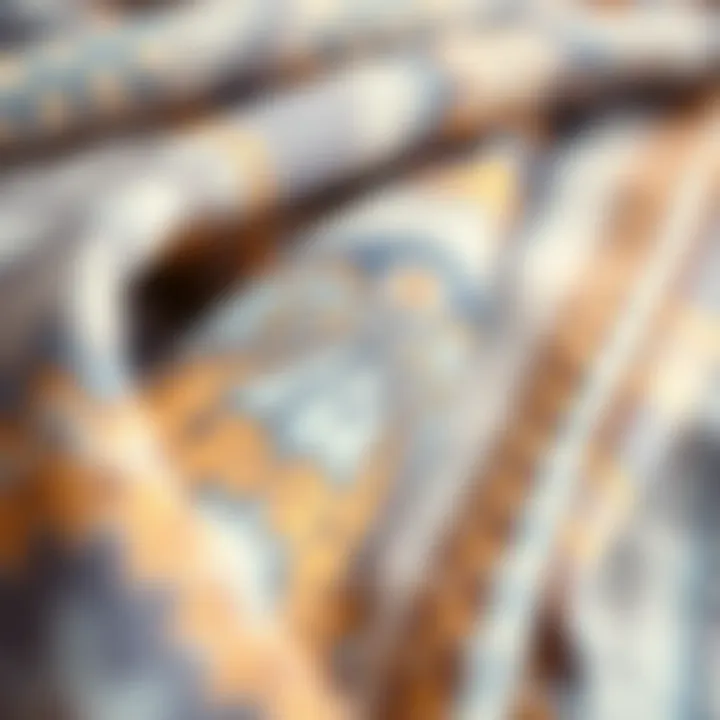 Exploring Shawl Fabric Textures Close-up of fabric textures showcasing quality