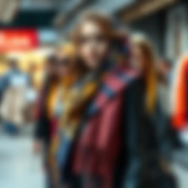 Chic Shawl Style Combinations Fashionable shawl combinations on display