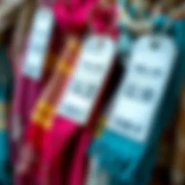 Shawl Pricing and Value Options Trendy pricing tags on various shawls