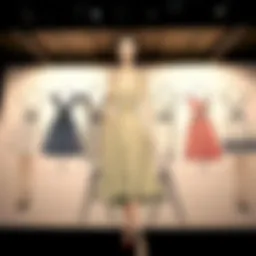 Elegant sketches of short dresses showcasing various styles