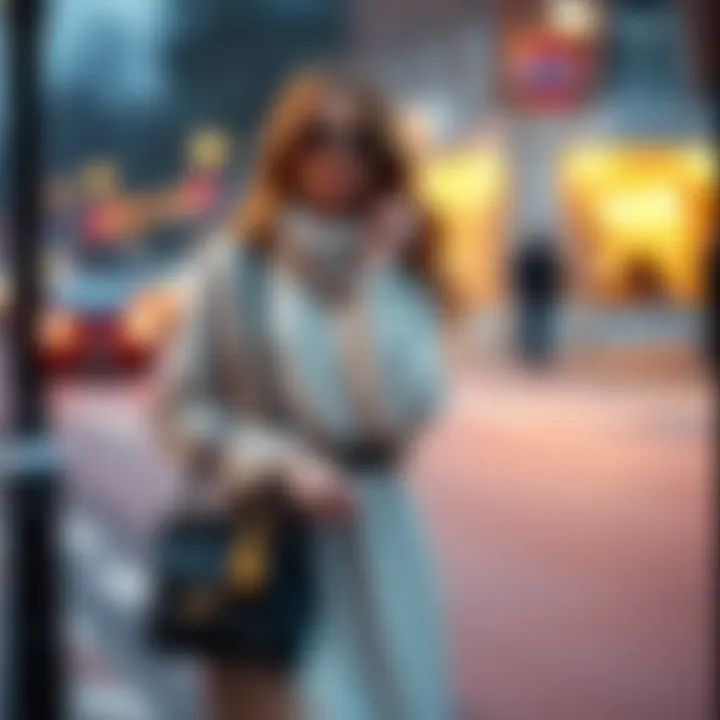 Chic Combinations for Winter Fashion Stylish short winter dress paired with accessories.