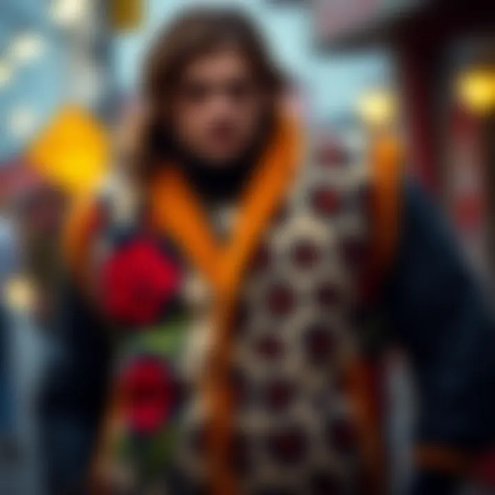 A stylish vest showcasing seasonal patterns