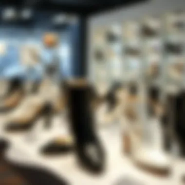 Iconic models of black and white shoes displayed in a collection