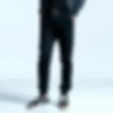 Stylish Black Jogger Pants Stylish black jogger pants on a minimalist background