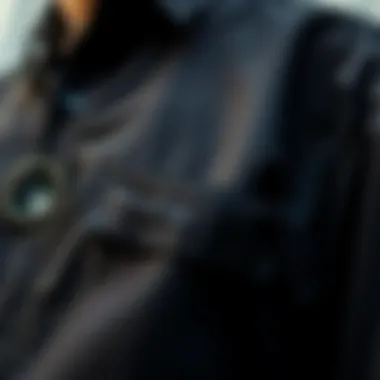 Exploring the Fabric of Oversized Black Shirts Close-up of fabric texture of an oversized black shirt