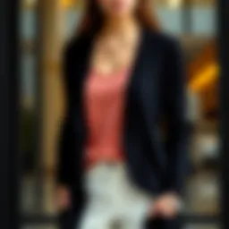 Elegant black cardigan with a modern design