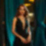 Elegant Black Dress for Evening Events Elegant black dress styled for an evening event