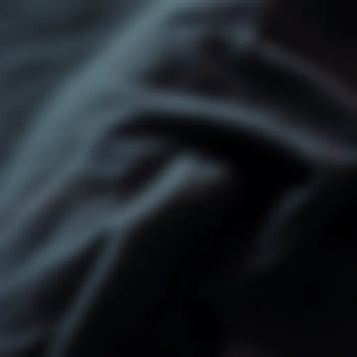 Texture of Black Linen Fabric Close-up of black linen fabric showcasing texture