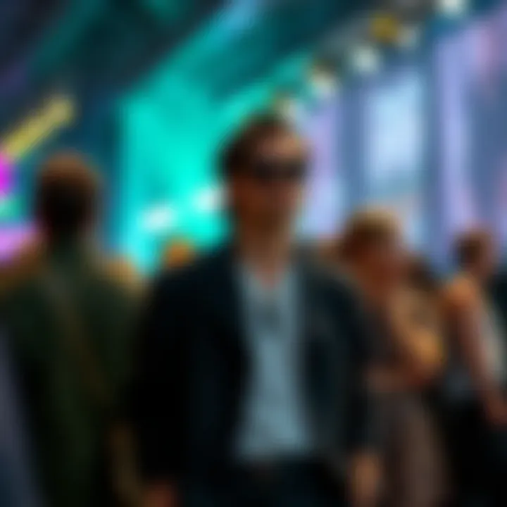 Trendy Look at Stylish Event Trendy black linen jacket worn at a stylish event