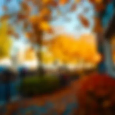 Fashionable autumn color palette