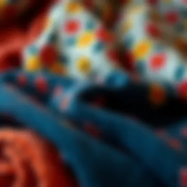 Cozy fabrics showcasing seasonal trends