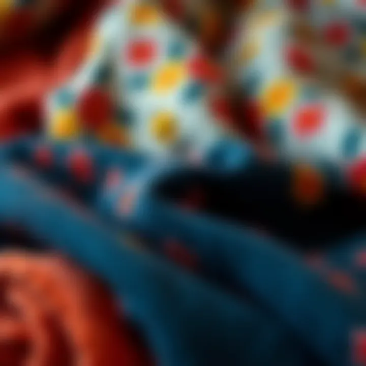 Cozy fabrics showcasing seasonal trends