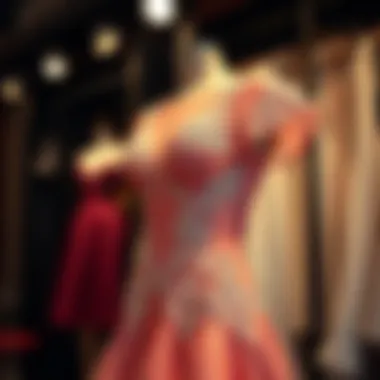 Stylish cocktail dress with intricate details