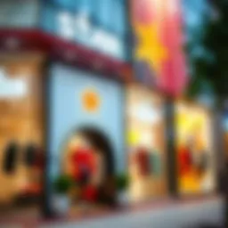 Stylish storefront of Starcity highlighting modern fashion trends