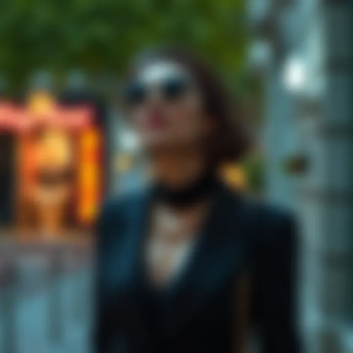 Accessorizing with Style Stylish accessories paired with evening wear