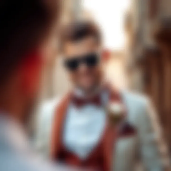 Stylish Wedding Accessories for Grooms Stylish groom accessorized for a wedding
