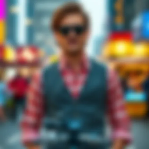 Stylish layered outfit featuring a vest shirt