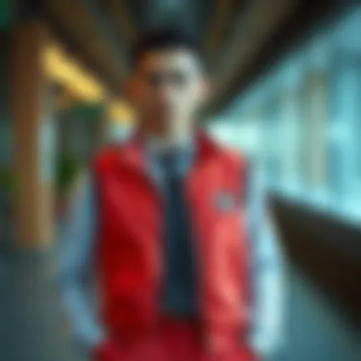 Stylish team vest paired with a tailored outfit