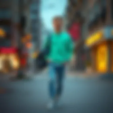 Casual Look with Water Green Sweater A casual outfit featuring a water green sweater with denim and stylish sneakers.