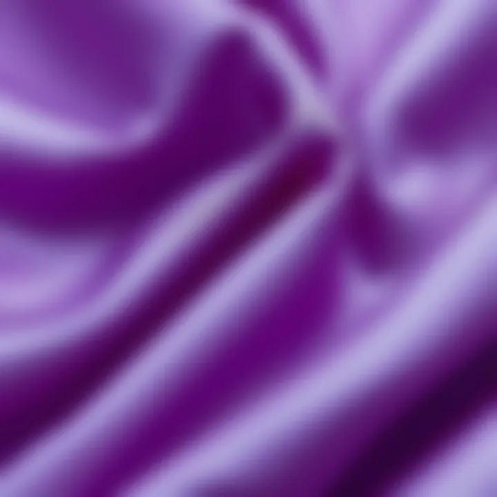 Close-up of the luxurious fabric texture of taffeta