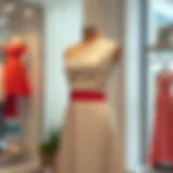 Elegant One-Shoulder Dress Elegant one-shoulder dress displayed on a mannequin