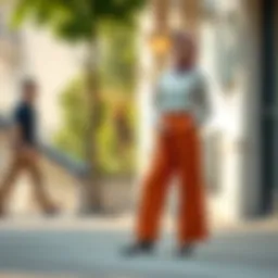 Elegant modest trousers showcasing the fusion of style and comfort