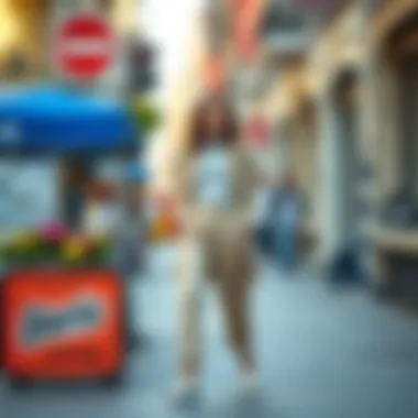 Chic Look in Trendy Street Fashion Trendy street fashion featuring modest pants with a chic look