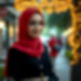 Elegantly styled hijab outfit for a special occasion