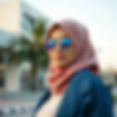 Stylish layering with hijab for active lifestyle