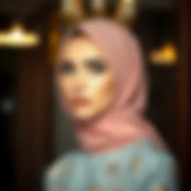 Elegant and stylish hijab outfit for weddings