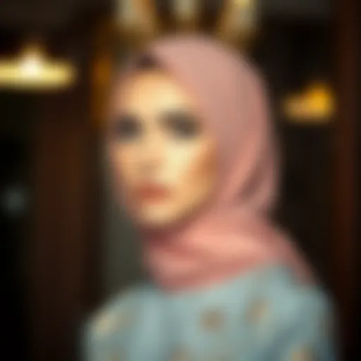 Elegant and stylish hijab outfit for weddings